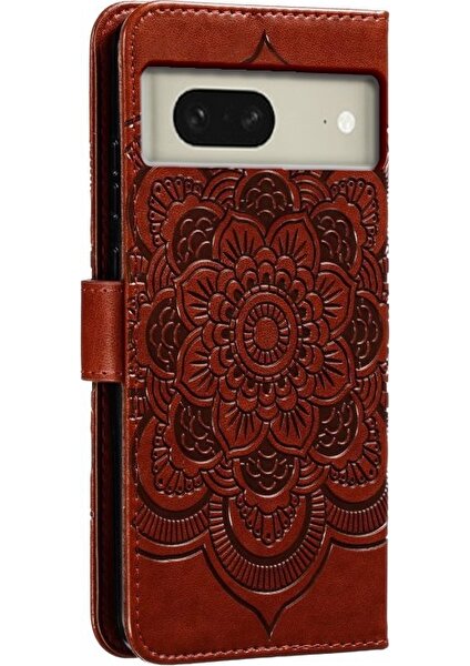 Google Pixel 8 Için Mandala Pu Kılıf (Yurt Dışından)