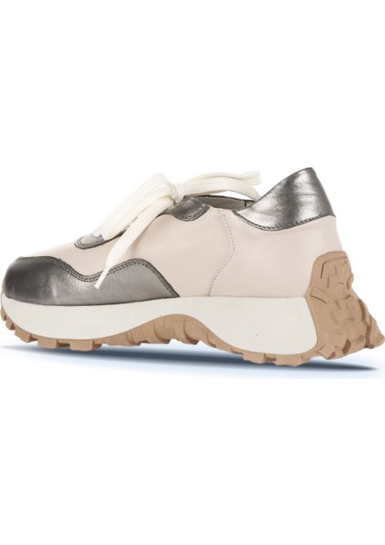 Haki Krem Deri Kadın Spor Ayakkabı 01WA8600 fırsatları