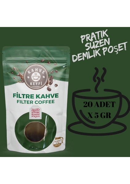 Filtre Kahve 5 gr * 20'li
