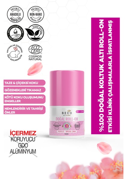 Bee' o  50 ml Apicare Propolisli Roll-On Deo Kadın