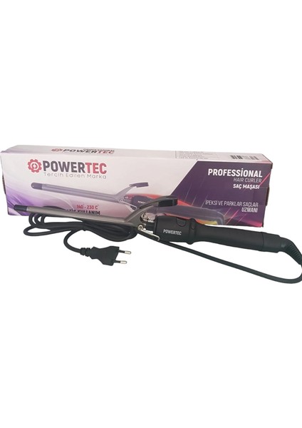 Tr 601 Profesyonel Fön Makinesi + Powertec Tr-11 Siyah Saç Maşası 11 mm