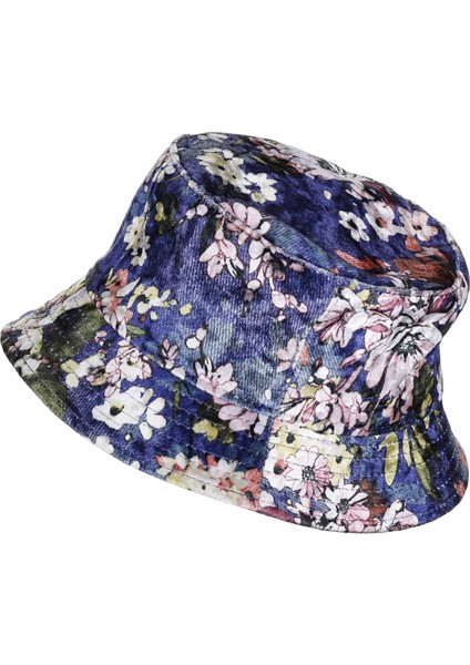 Unisex Safari Şapka Desenli Fo 7065 Çivit Mavisi