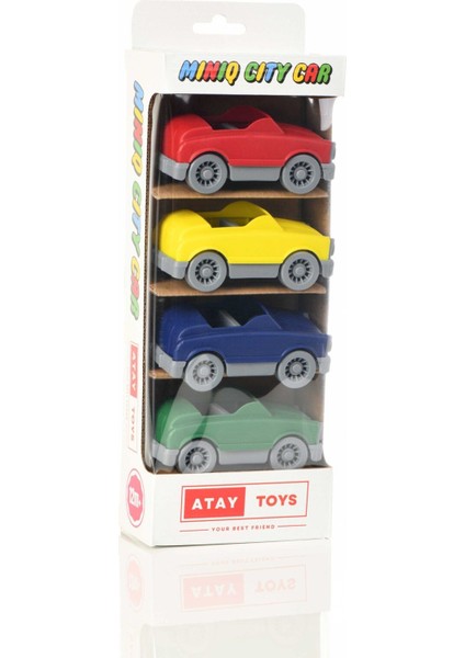 Atay Toys Mınıq Cıty Car Cabrıo Classıc 4’lü Set Oyuncak Araba