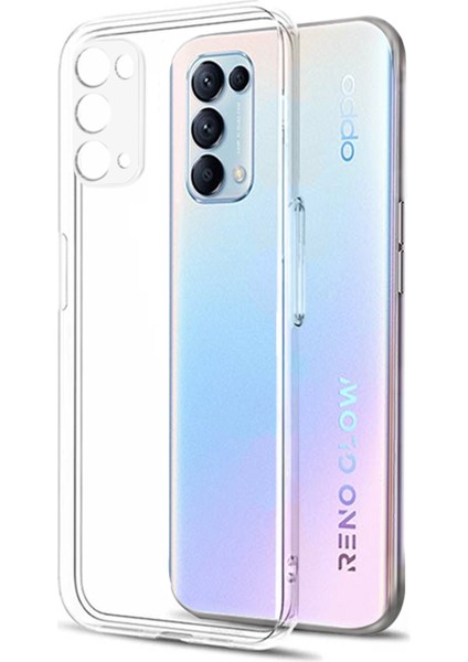 Oppo Reno 5 Kılıf Kamera Korumalı Süper Silikon