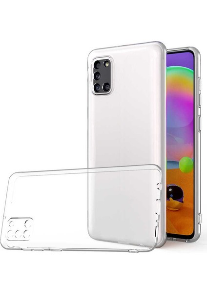 Samsung Galaxy A31 Kılıf Kamera Korumalı Süper Silikon