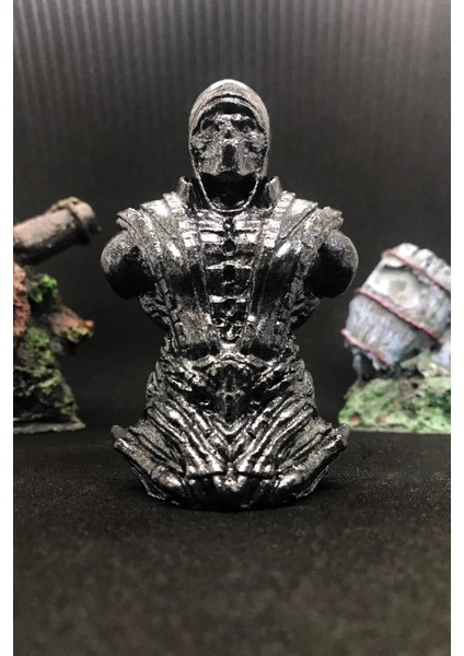 Mortal Kombat Scorpion Büst 10CM - Silver Efekt