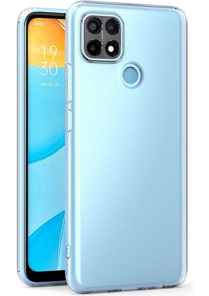 Oppo A15S Kılıf Kamera Korumalı Süper Silikon