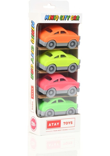 Mınıq Cıty Car Auto Neon 4’lü Set Oyuncak Araba