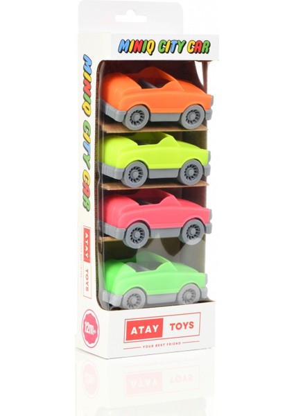 Mınıq Cıty Car Neon Mıx 4’lü Set Oyuncak Araba