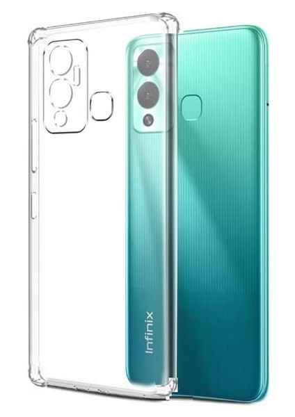 Infinix Hot 12 Kılıf Kamera Korumalı Süper Silikon