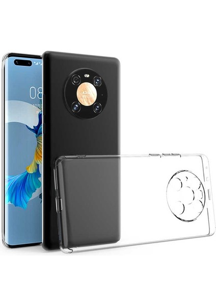 Huawei Mate 40 Pro Kılıf Kamera Korumalı Süper Silikon