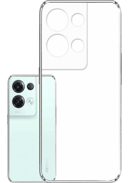 Oppo Reno 8 Pro Kılıf Kamera Korumalı Süper Silikon