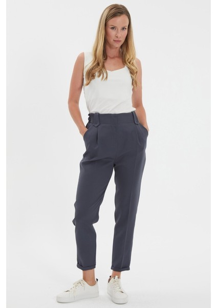 Arkası Lastikli Cepli Duble Paça Pantolon indirimleri