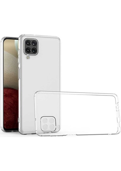 Samsung Galaxy A12 Kılıf Kamera Korumalı Süper Silikon