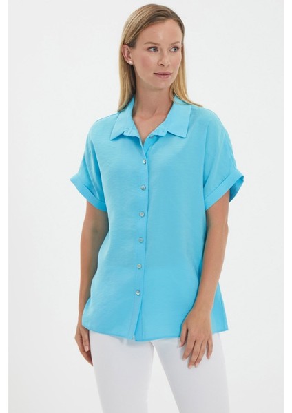 Gömlek Yaka Kısa Kol Bluz modelleri