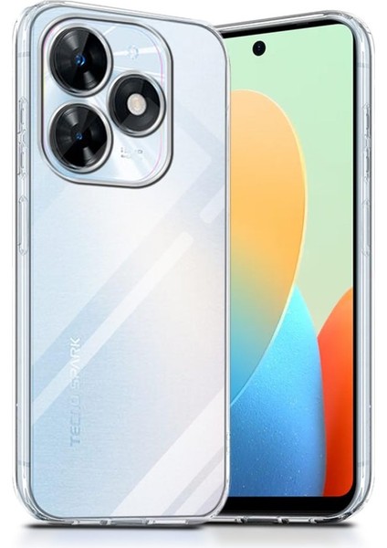 Tecno Spark 20C Kılıf Kamera Korumalı Süper Silikon