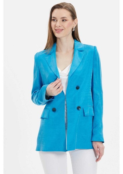 Önü Agraflı Uzun Ceket