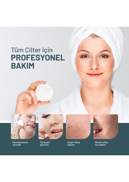 Sıkıştırılmış Yüz Temizleme Süngeri, Doğal Selüloz, Kozmetik Spa Süngeri, 50 Adet fiyatları