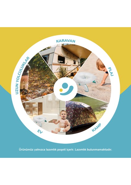 Lazımlık Poşeti, 90 Adet, 300 ml Su Emici Pedli Seyahat Hijyen Poşetleri