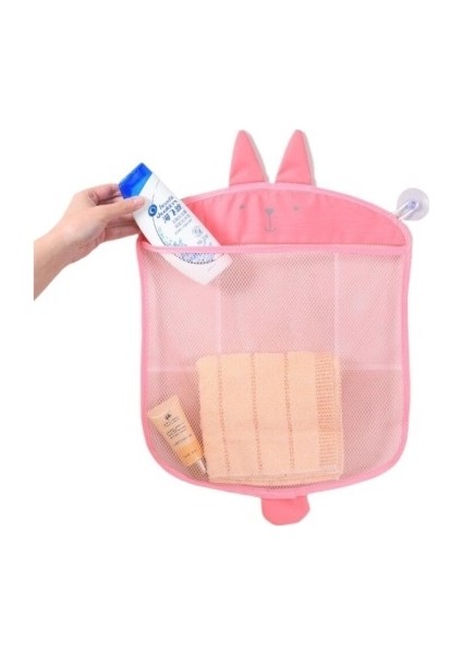 Karikatür Hayvan Banyo Oyuncakları Çanta Sevimli Ördek Örgü Saklama Çantası Çocuk Sepeti Banyo Oyun Çantası Banyo Organizatör Su Oyuncakları Çocuklar Için (Yurt Dışından)