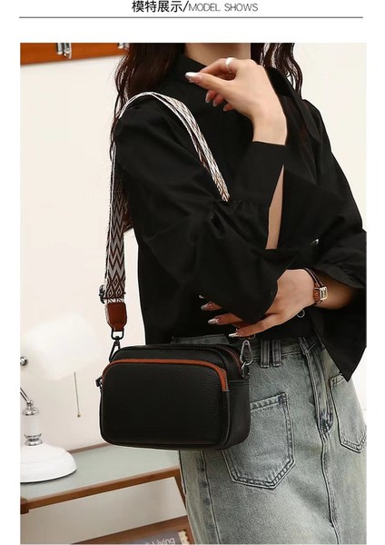 Gerçek Deri Yeni Mükemmel Kısa Vücudun Küçük Çantası, Stil Renk Çantası, Minimalist Tasarım, Tek Omuz Kısa Vücudun Çantası (Yurt Dışından)