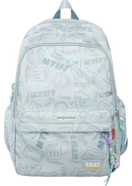 2024 Yeni Ortaokul Öğrencisi Okul Çantası Kadın Eğlence Sırt Çantası Üniversite Öğrencisi Bilgisayar Sırt Çantası (Yurt Dışından)