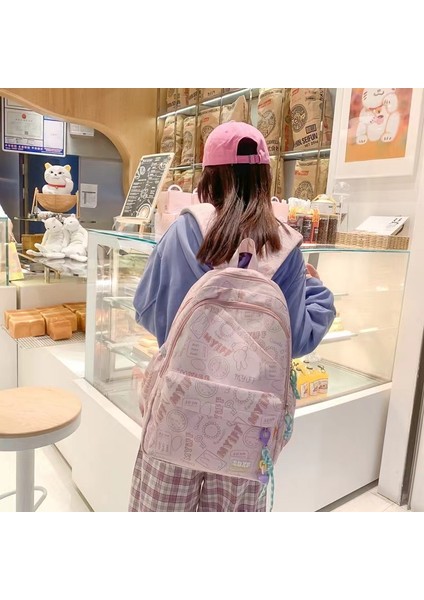 2024 Yeni Ortaokul Öğrencisi Okul Çantası Kadın Eğlence Sırt Çantası Üniversite Öğrencisi Bilgisayar Sırt Çantası (Yurt Dışından) fiyatları