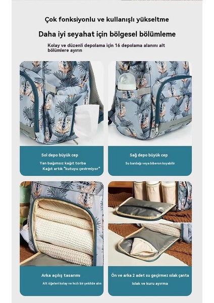 Yeni Yüksek Kapasitet Annem Çantası Çok Çalışan Anne ve Bebek Çantası (Yurt Dışından) fiyatları