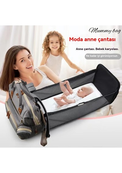 Yeni Yüksek Kapasitet Annem Çantası Çok Çalışan Anne ve Bebek Çantası (Yurt Dışından) modelleri