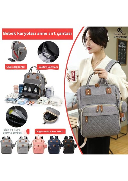 Yeni Yüksek Kapasitet Annem Çantası Çok Çalışan Anne ve Bebek Çantası (Yurt Dışından) indirimleri