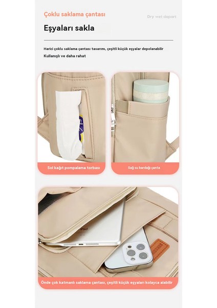 Yeni Yüksek Kapasitet Annem Çantası Çok Çalışan Anne ve Bebek Çantası (Yurt Dışından) fırsatları