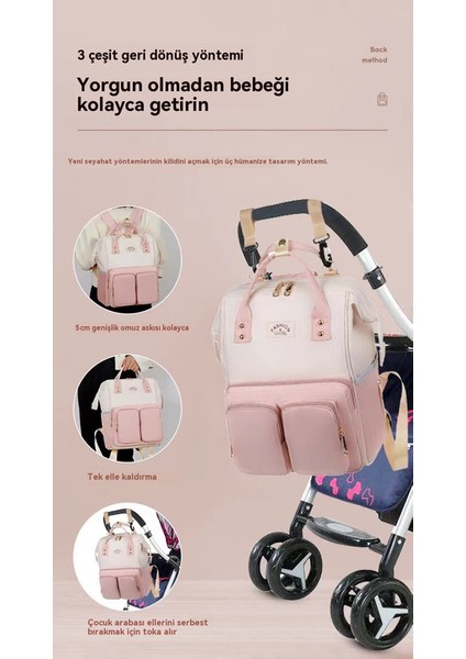 Yeni Yüksek Kapasitet Annem Çantası Çok Çalışan Anne ve Bebek Çantası (Yurt Dışından) modelleri