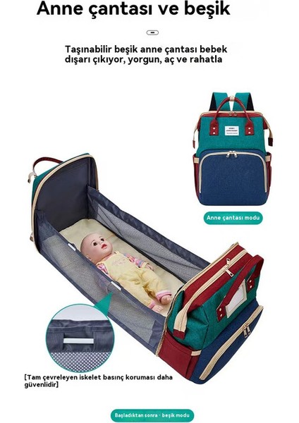 Yeni Yüksek Kapasitet Annem Çantası Çok Çalışan Anne ve Bebek Çantası (Yurt Dışından) indirimleri