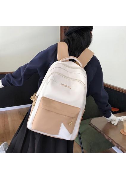 2024 Bahar Yeni Öğrenci Sırt Çantası Okul Çantası Basit Kore Tarzı Sırt Çantası Kadın Seyahat Eğlence Çantası (Yurt Dışından) fiyatları