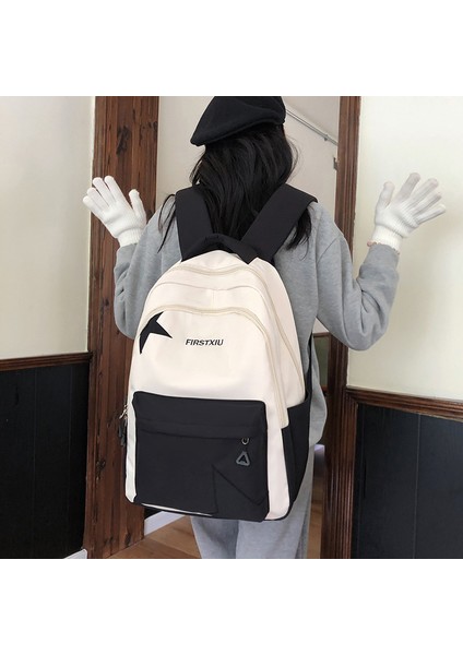 2024 Bahar Yeni Öğrenci Sırt Çantası Okul Çantası Basit Kore Tarzı Sırt Çantası Kadın Seyahat Eğlence Çantası (Yurt Dışından) modelleri