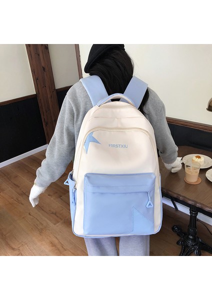 2024 Bahar Yeni Öğrenci Sırt Çantası Okul Çantası Basit Kore Tarzı Sırt Çantası Kadın Seyahat Eğlence Çantası (Yurt Dışından) indirimleri
