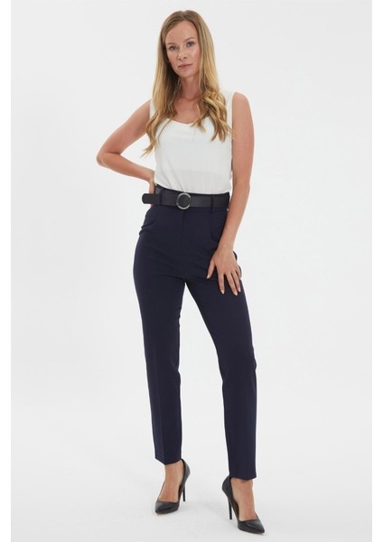 Yüksek Bel Beli Kemerli Pantolon indirimleri