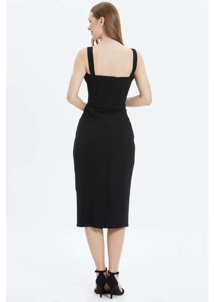 Önü Taşlı Askılı Elbise fırsatları