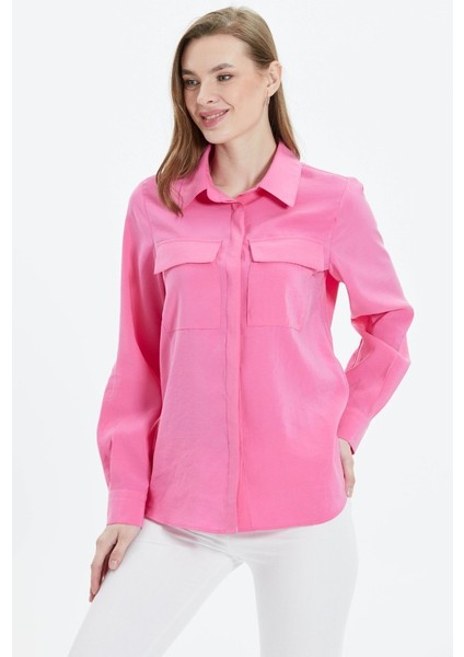 Kapak Cep Gizli Pat Uzun Kol Bluz modelleri