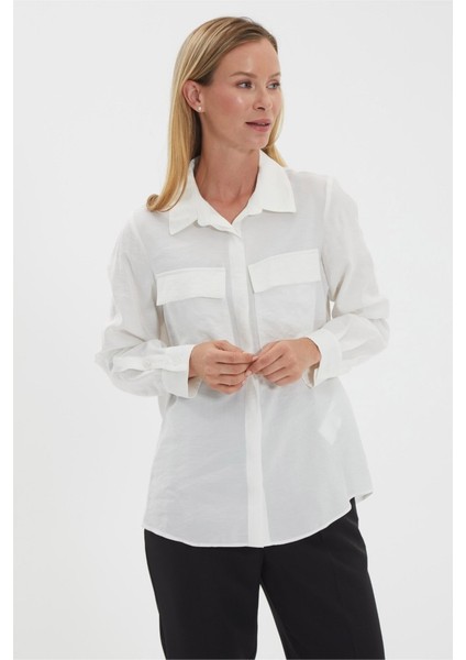 Kapak Cep Gizli Pat Uzun Kol Bluz indirimleri