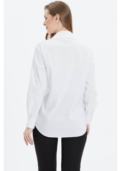 Gömlek Yaka Önü Taşlı Uzun Kol Bluz indirimleri