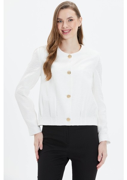 Sıfır Yaka Etek Ucu Plili Ceket indirimleri