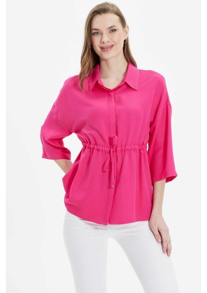 Beli Büzgülü Düşük Kol Bluz modelleri