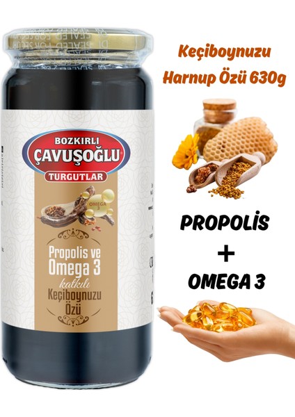 Propolis ve Omega 3 Katkılı Keçiboynuzu Özü (Harnup Özü) 630G