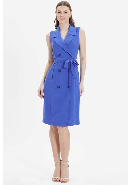 Kruvaze Erkek Yaka Beli Kemerli Elbise fiyatları