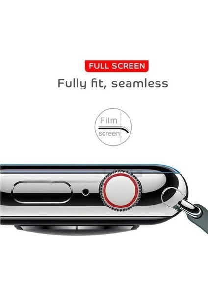 Apple Watch Series Se 40MM  Uyumlu 3 Adet Şeffaf Ultra Koruyucu Nano Jelatin