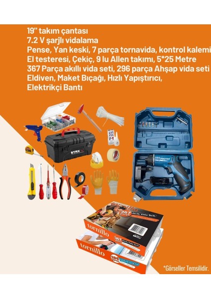 692PARÇA Ev Takımçantası Seti