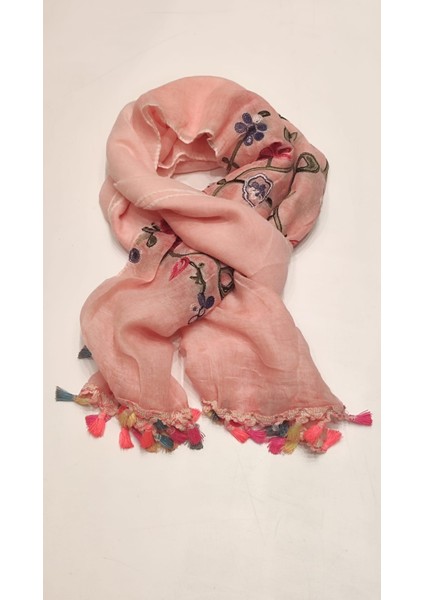 Çiçek Desenli İtalyan Şal