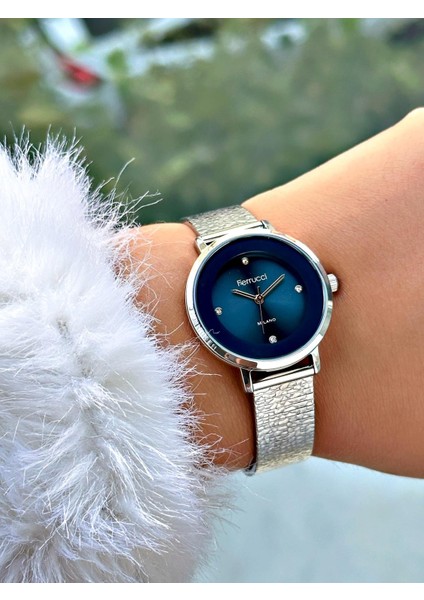 Gümüş Renk Hasır Kordon Kadın Kol Saati 03379 fiyatları