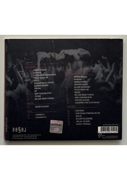 Duman Canlı Çift CD (Orjnal Dönem Baskı 2.el CD Kitapçık Mevcuttur) fiyatları
